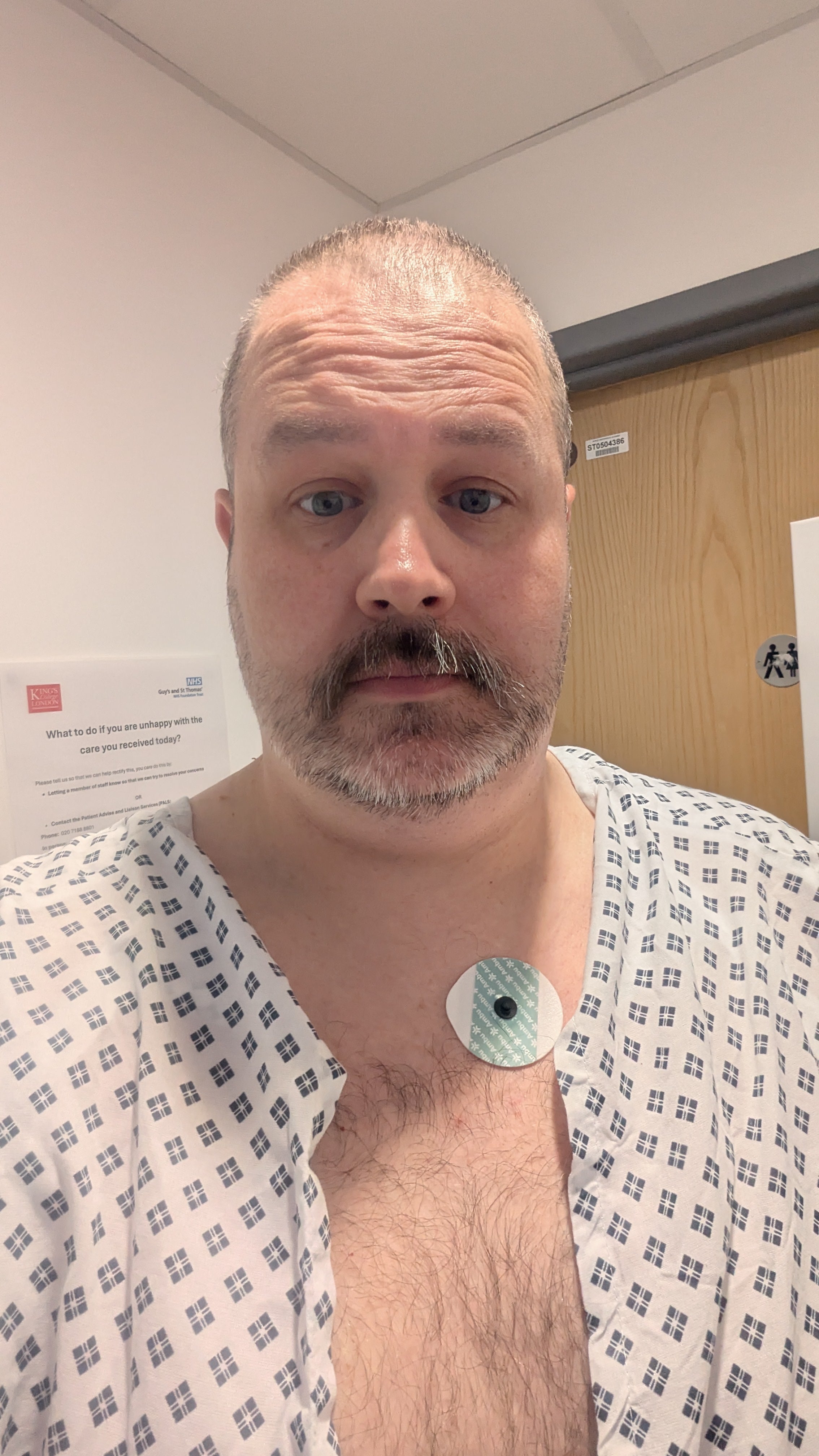 Mat just after a three-monthly heart MRI scan