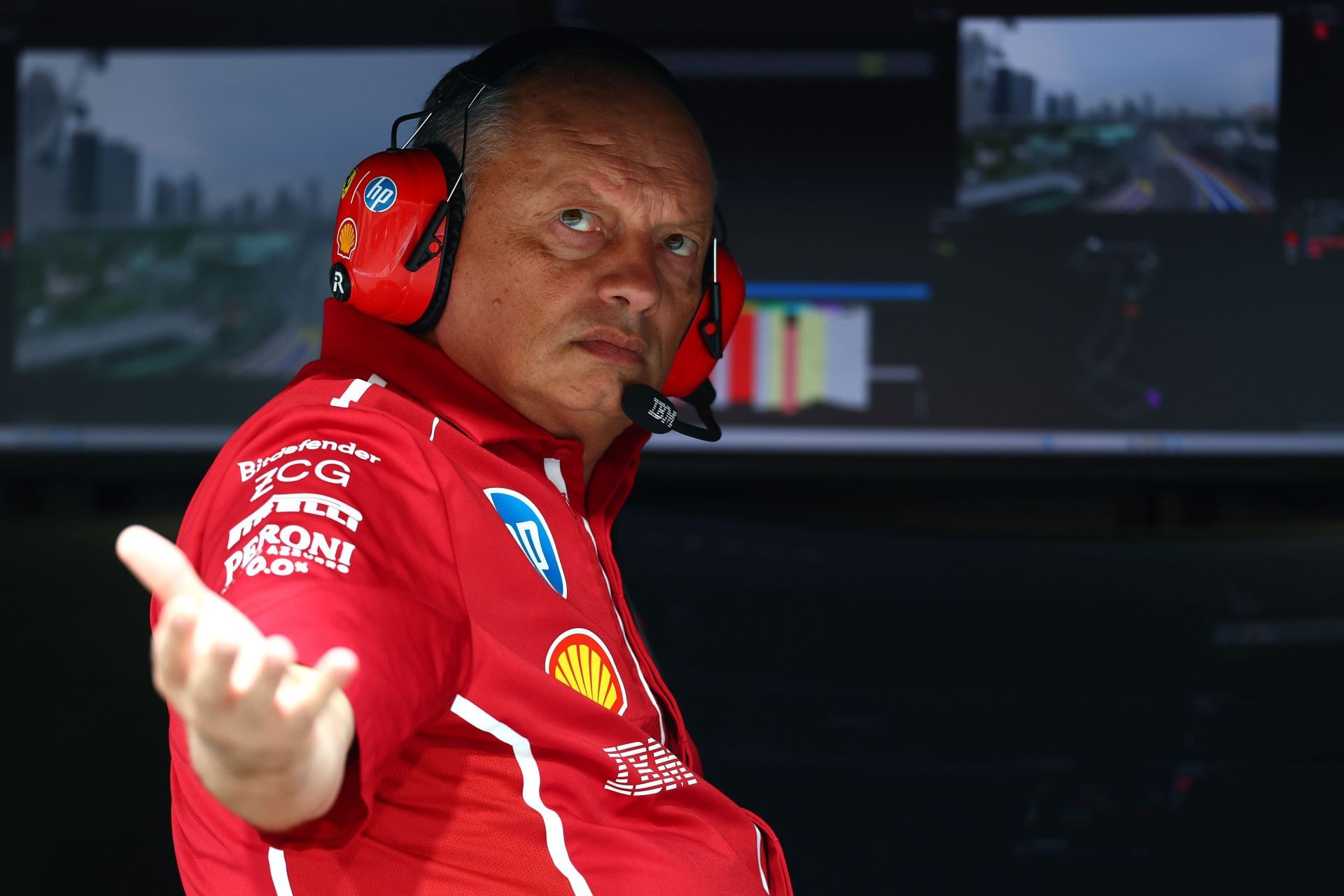 Fred Vasseur at the Singapore Grand Prix - Source: Getty