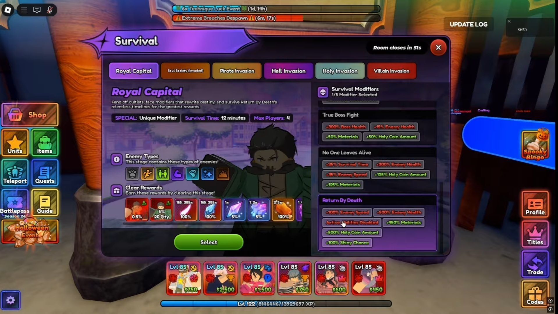 The Royal Capital stage (Image via Roblox)