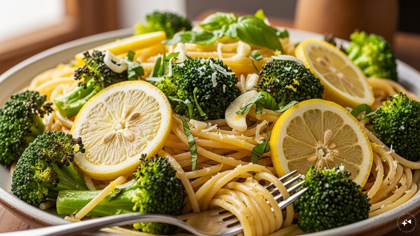 Lemon Garlic Broccoli Pasta: Broccoli tossed with al dente pasta, olive oil, garlic, and lemon juice makes a light yet flavourful meal. It’s fresh, zesty, and ideal for a quick weeknight dinner.
